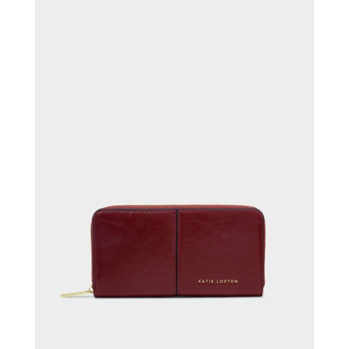 Katie Loxton Laila Patent Crackle Purse - Cherry

